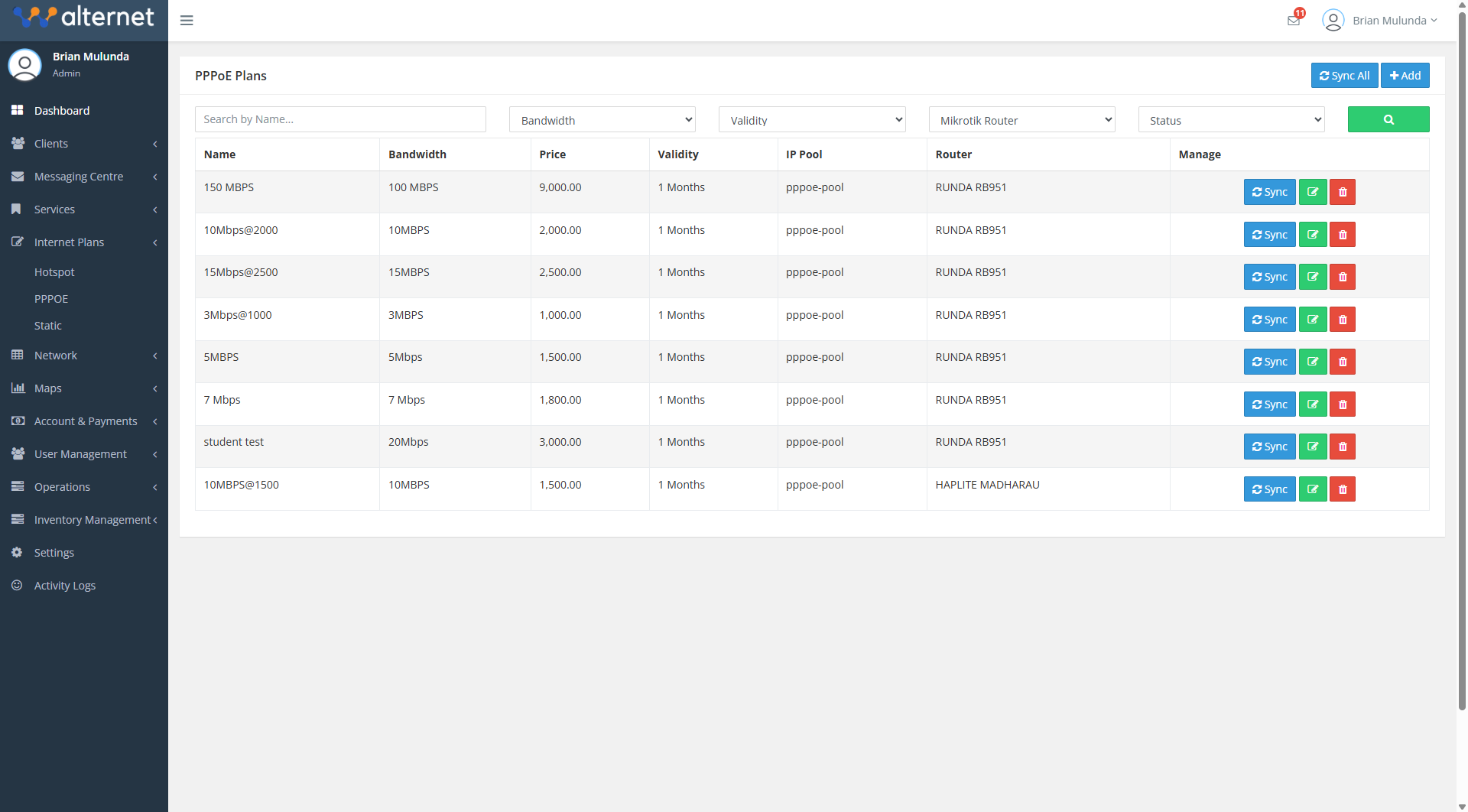 PPPoE Plans