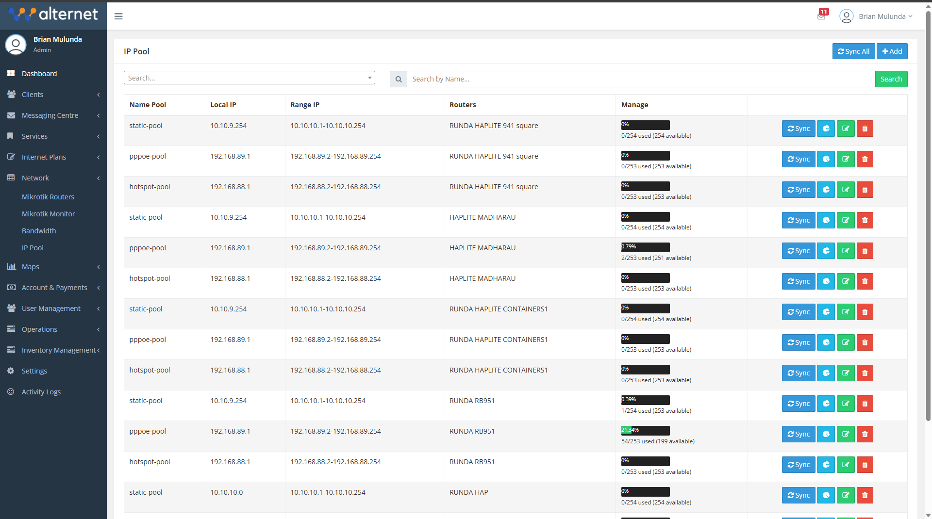 IP Pool Management